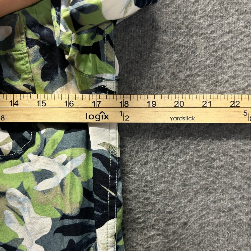 The North Face‎ Mens S Camo Tropical Print Short Sleeve Button Up Shirt NF0A55ND - Picture 8 of 9